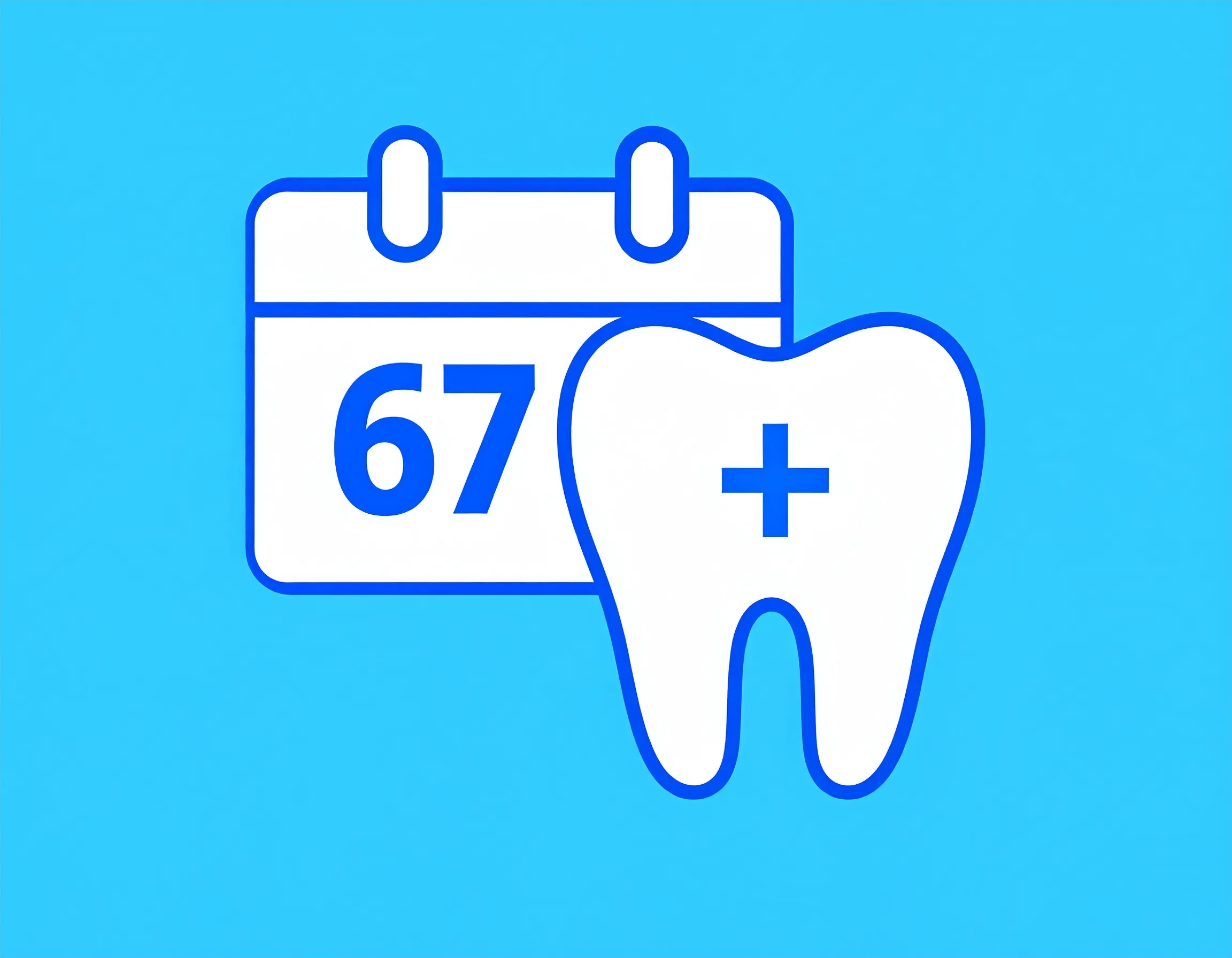 Illustration av en kalender med datumet 1 Januari 2026 och en tand, som symboliserar den nya tandvårdsreformen Tiotandvården.