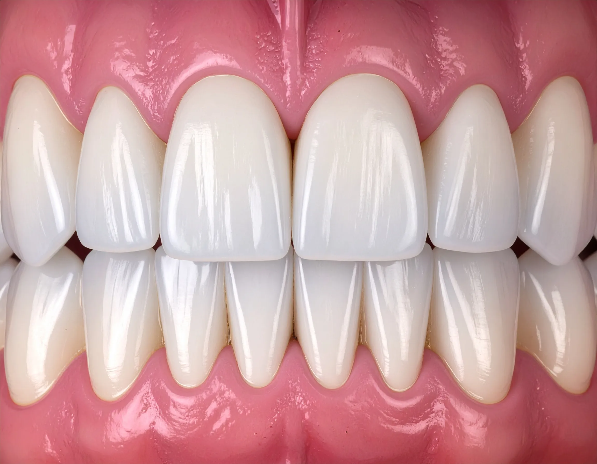 En illustration av tandkött som dragit sig tillbaka lite.